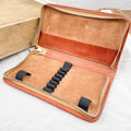 Trousse en cuir naturel