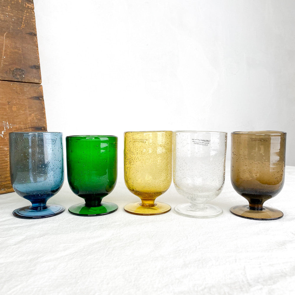 Verre à pied soufflé