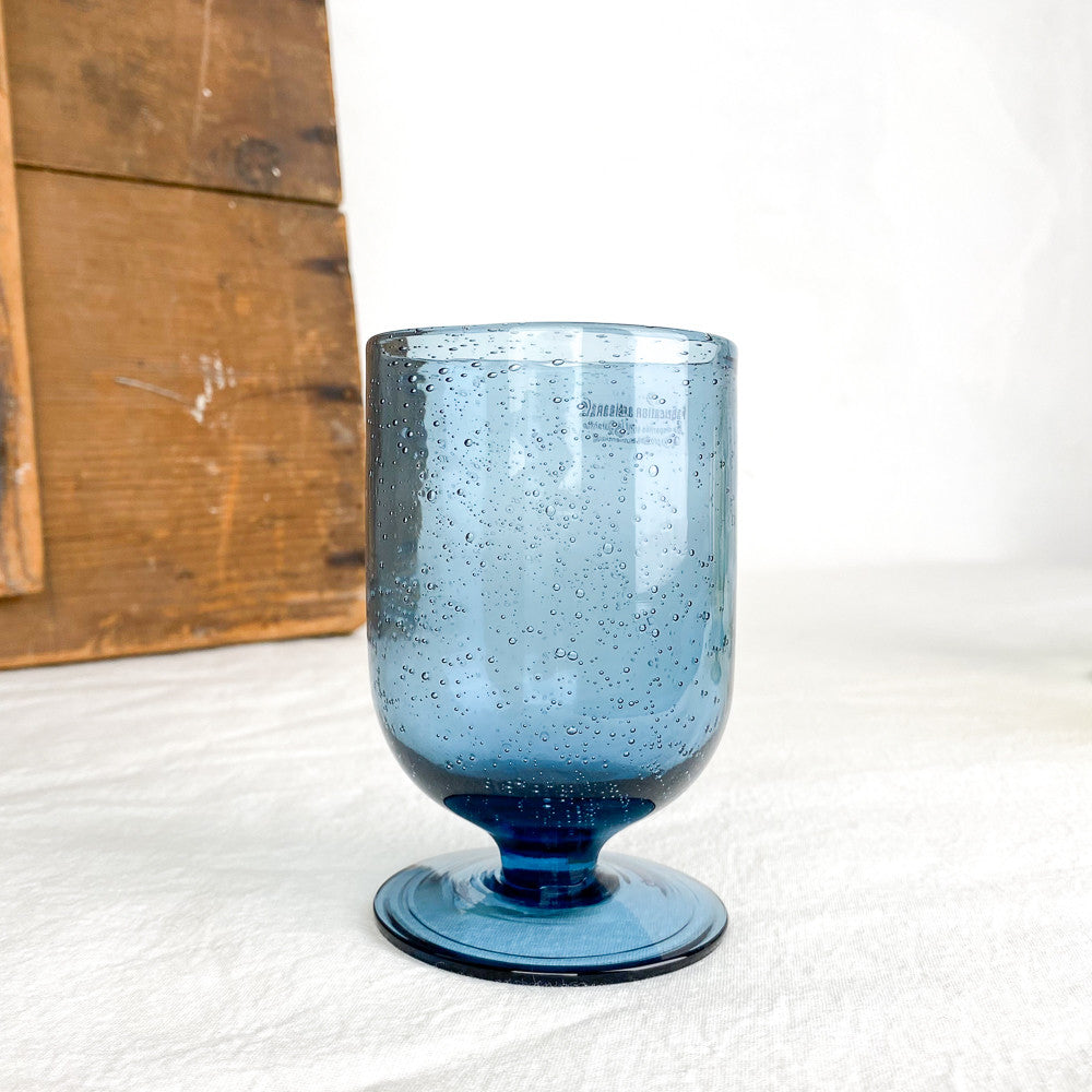 Verre à pied soufflé