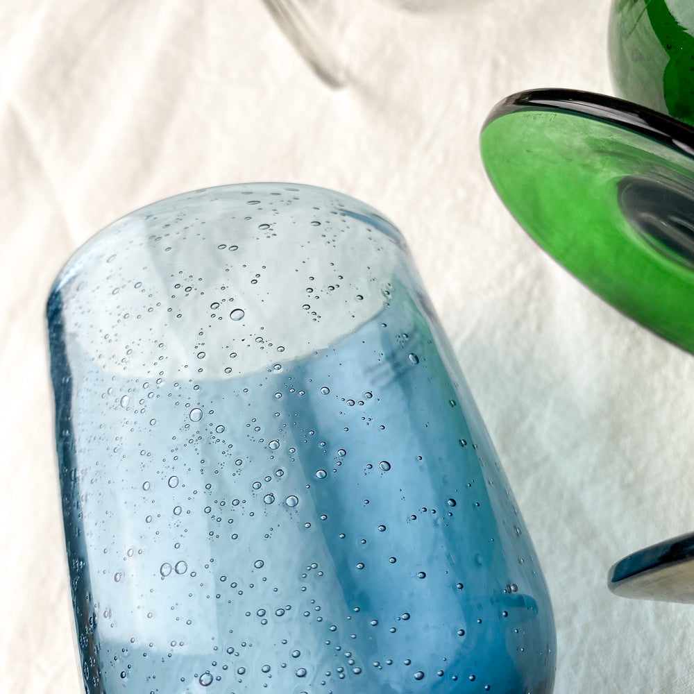 Verre à pied soufflé