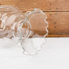 Verre de lampe tulipe arrondi avec motifs ciselés