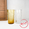 Verre motif Palmes
