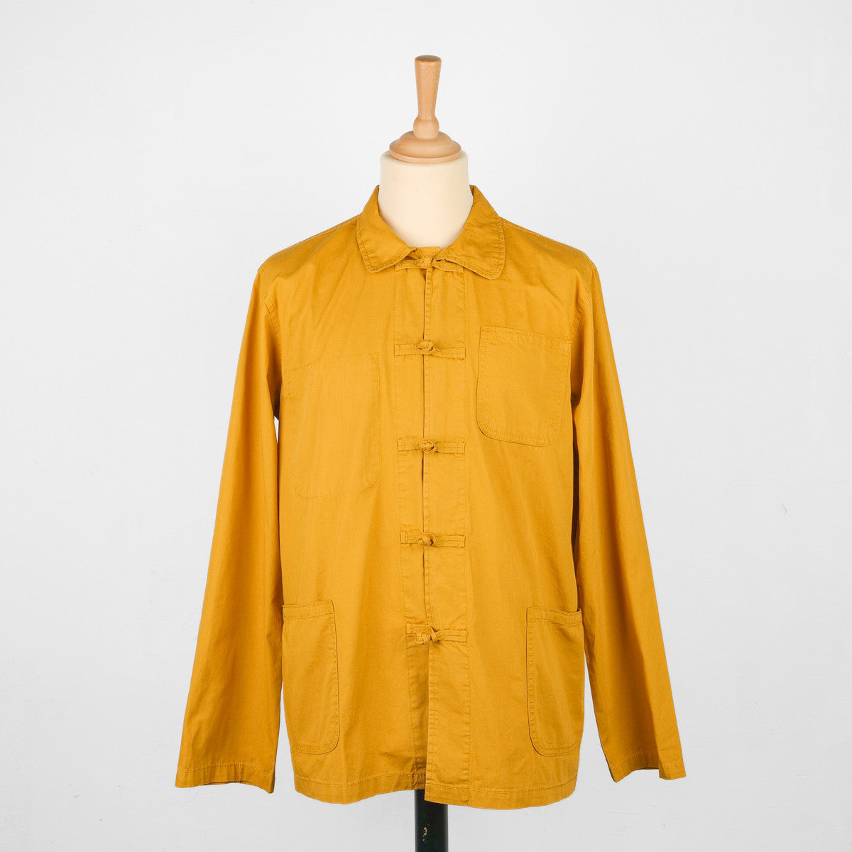 Veste bleu de chine jaune