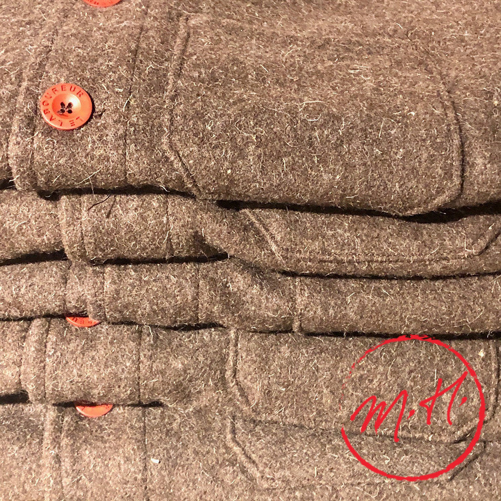 Veste en Laine marron Le Laboureur