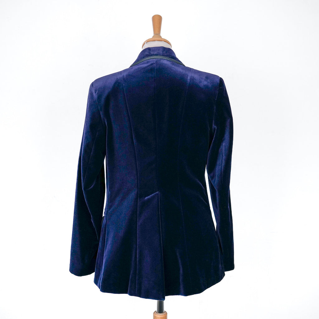Veste Gardian Femme Velours Bleu