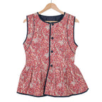 Veste sans manche réversible cachemire