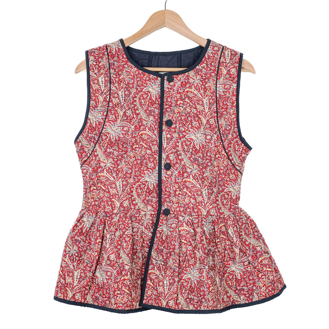 Veste sans manche réversible cachemire
