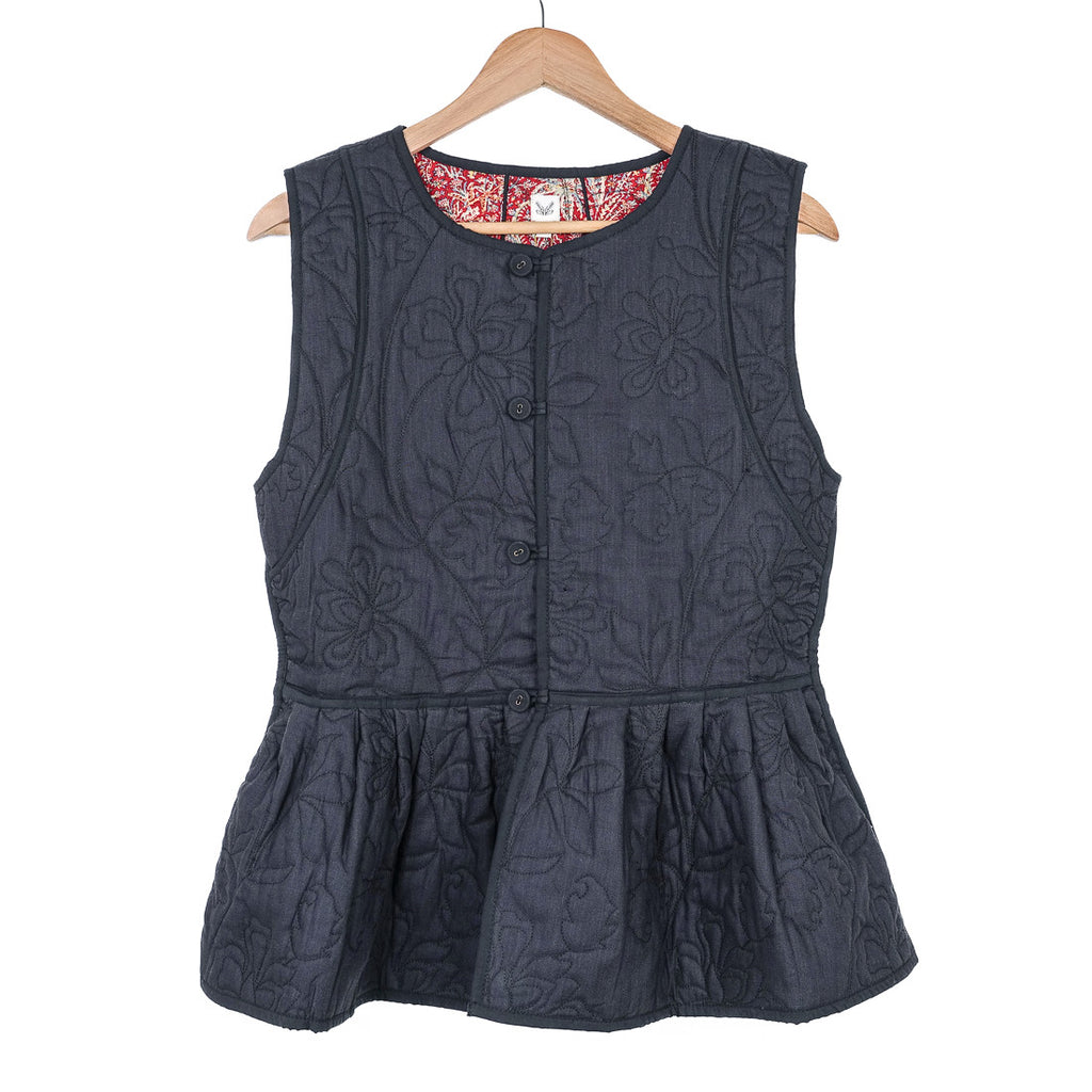 Veste sans manche réversible cachemire