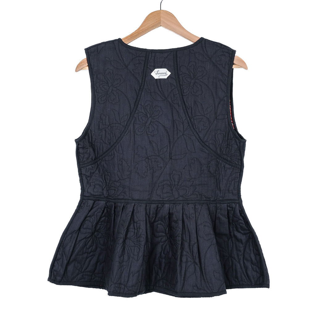Veste sans manche réversible cachemire