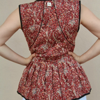 Veste sans manche réversible cachemire
