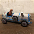 Voiture de course bleue