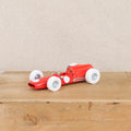 Voiture de course en métal rouge