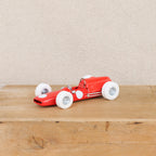 Voiture de course en métal rouge