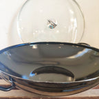 Wok émaillé noir Ø36