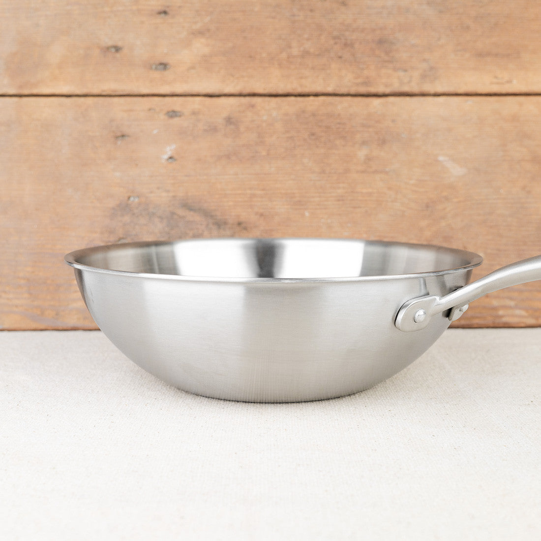 Wok tricouche en inox