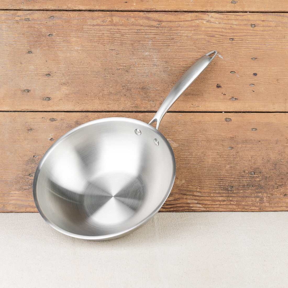 Wok en inox triplis Menastyl made in France
