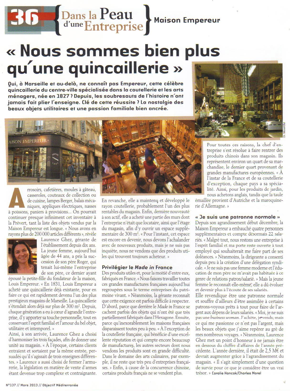 Objectifs Méditérannée